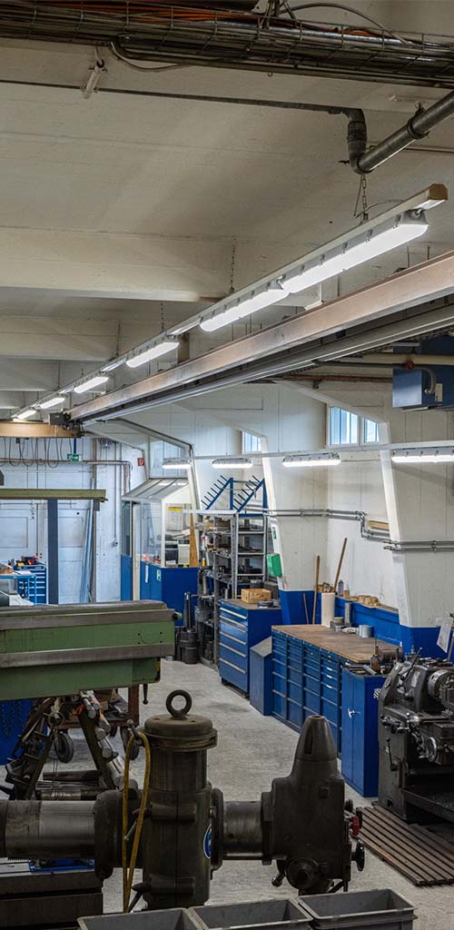 TRIVALITE-Retrofit für die Werkstatthalle KIBAG HOLDING AG, Bäch SZ