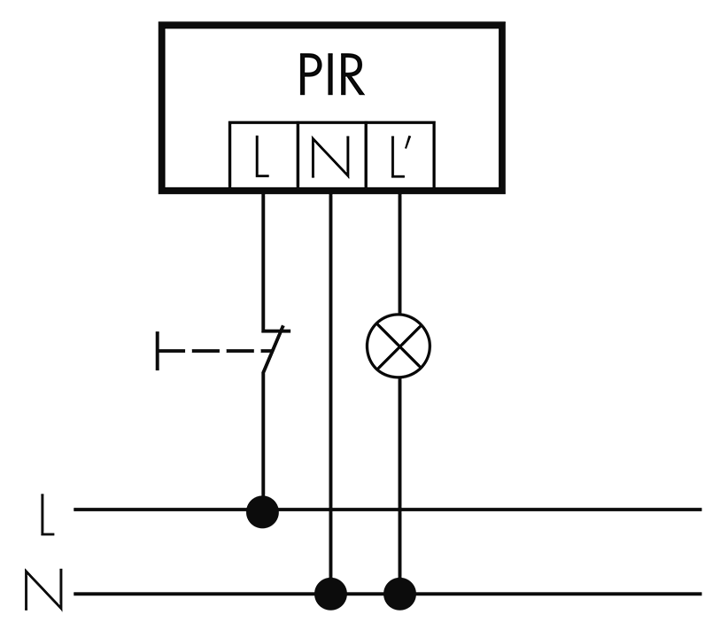 RC-Plus next N: Normalbetrieb mit externem Taster